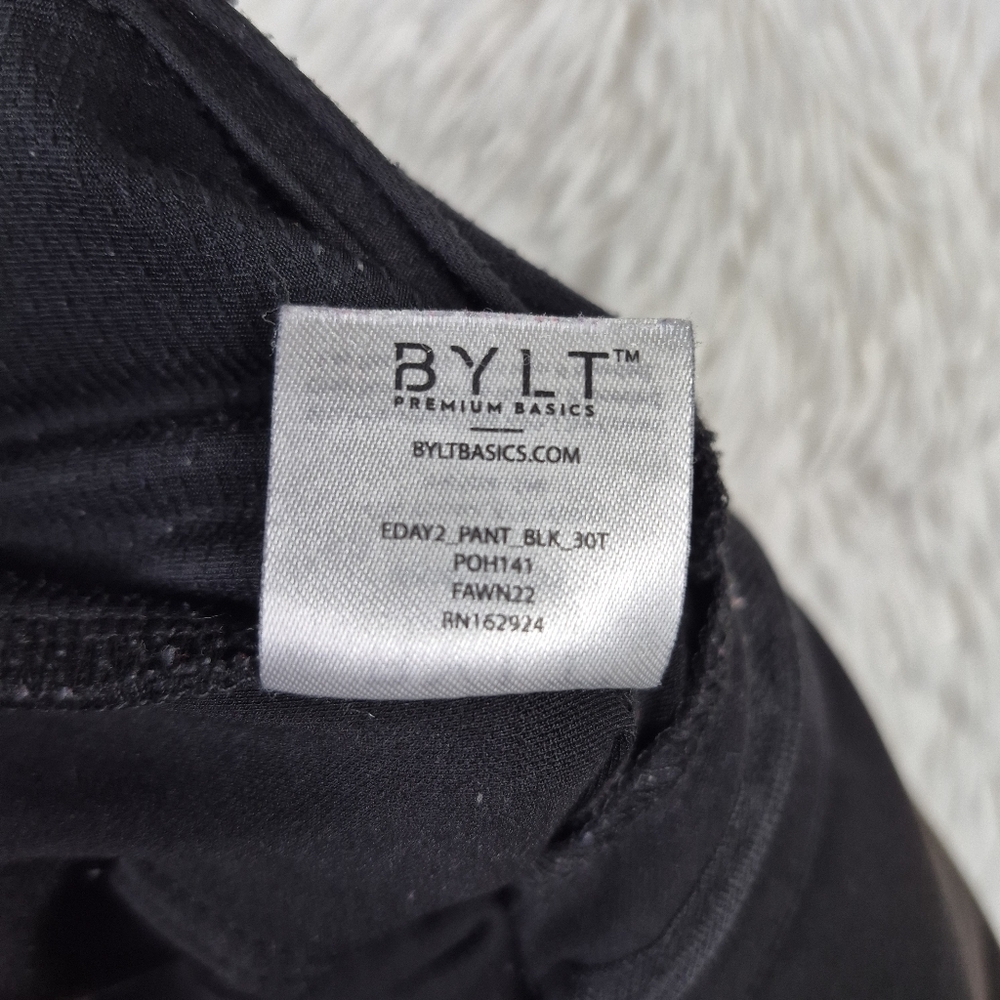Bylt Everyday Pant 2.0 Mens 30x31 Tall Black Slim Fit Performance Stretch - Picture 6 of 10